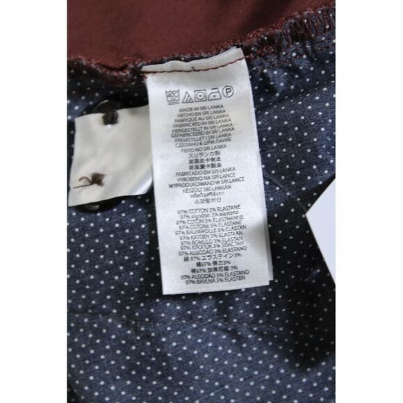 Michael Kors Mens Mid Rise Flat Front Chino Shorts Barbeque Red Cotton Size 34 - Picture 5 of 6